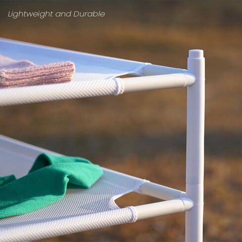 4-Layer Stackable Laundry Drying Rack, Mesh Clothes Drying Rack, Great for Sweaters, Wool, Herbs & More in Kuwait