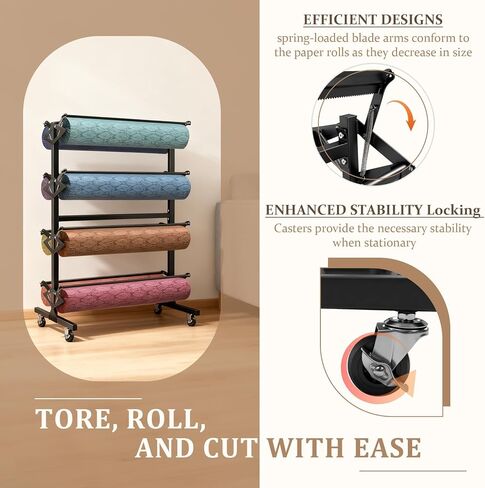 Large Paper Roll Dispenser, Dispenser Rack and Cutter, for 36" Craft in Kuwait