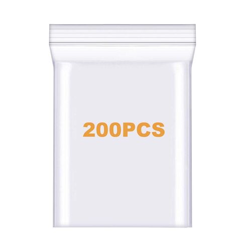 100 Pack 5" x 7" Thick Clear Reclosable Zip Plastic Lock Poly Bags 2.4 Mil Heavy Duty Seal Resealable Zipper Bags For Envelopes Photos Cards in Kuwait