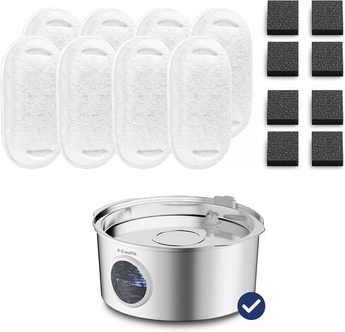PawsPik Ultra-Quiet Stainless Steel Dog Water Fountain, 1.8-gal in Kuwait