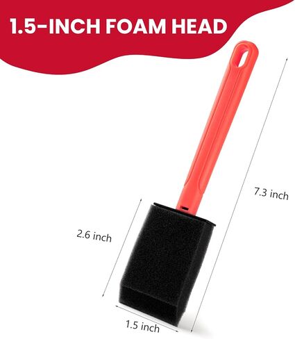 Mister Rui 1.5 Inch Replaceable Foam Paint Brush Set in Kuwait