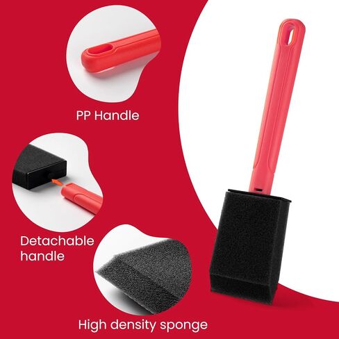 Mister Rui 1.5 Inch Replaceable Foam Paint Brush Set in Kuwait