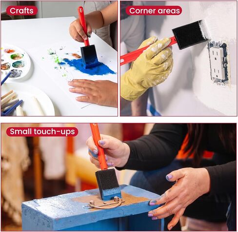 Mister Rui 1.5 Inch Replaceable Foam Paint Brush Set in Kuwait