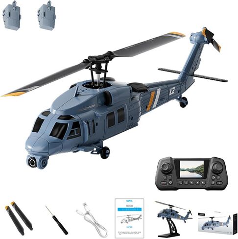 L2 RC Helicopter - Remote Control Helicopters for Adults with Camera,Drone, 8K Aerial Photography,1/33 Scale 2.4G 4CH Gyro Stabilized Aircraft with Hold & Optical Flow in Saudi Arabia