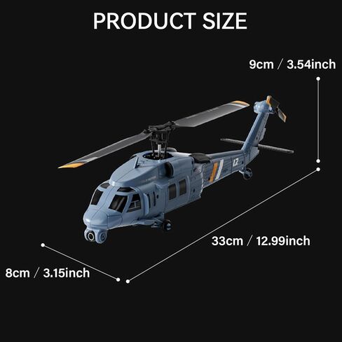 L2 RC Helicopter - Remote Control Helicopters for Adults with Camera,Drone, 8K Aerial Photography,1/33 Scale 2.4G 4CH Gyro Stabilized Aircraft with Hold & Optical Flow in Saudi Arabia