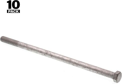 prime-line 9060208 مسمار سداسي ، 3/8 in-16 × 8 سم ، المجلفن ، حزمة مكونة من 10 من الفولاذ المقاوم للصدأ in Kuwait