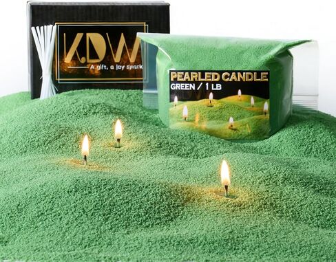 Pearled Candle Sand Wax, Sand Candle Kit, Black Refillable DIY Kits in Kuwait