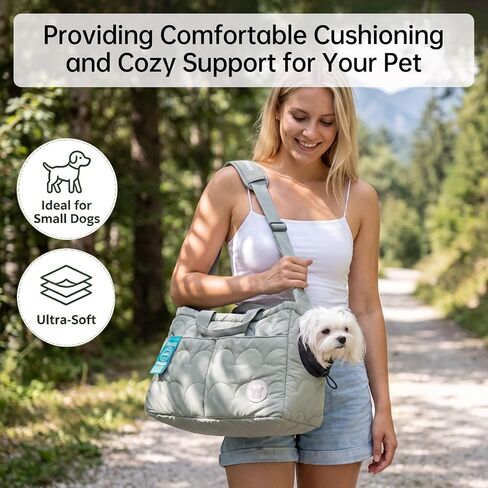Dog Purse Carrier, Lightweight Puppy Carrier up to 14 lbs (Pea Green) in Kuwait