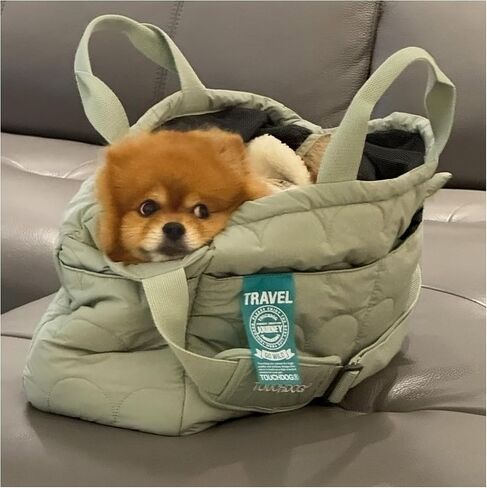 Dog Purse Carrier, Lightweight Puppy Carrier up to 14 lbs (Pea Green) in Kuwait