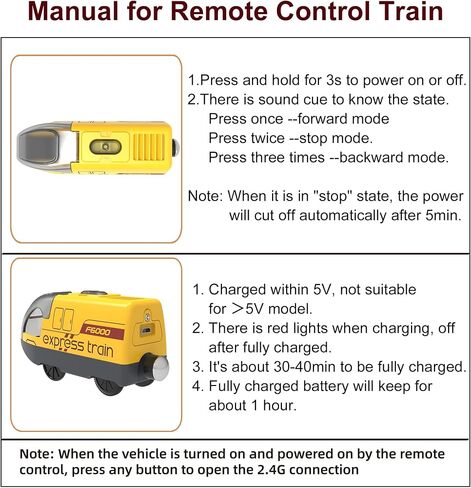 Battery Operated Train for Wooden Track, Electric Train Set Includes Remote Control Locomotive Train & Train Tunnel, Motorized Train Toy for Toddlers Compatible with Thomas, Brio, Chuggington in Kuwait