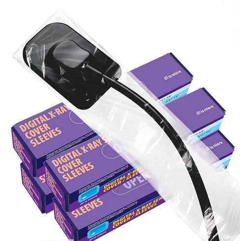 500/Bag Digital X-Ray Sensor Cover/Sleeves, Sensor Bag, Sensor Covers, Barrier Envelope, X-ray Sensor Covers, X ray Sensor sheaths (Clear 8" x 1-3/8", 36 Refill Pks) in Kuwait