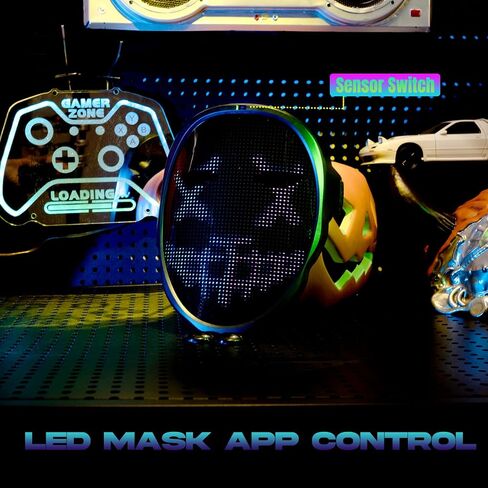 LED App Mask, “Cosplay Fever", Mask for Cosplay Costume Party, App Control Dress Up Idea Mask in Saudi Arabia