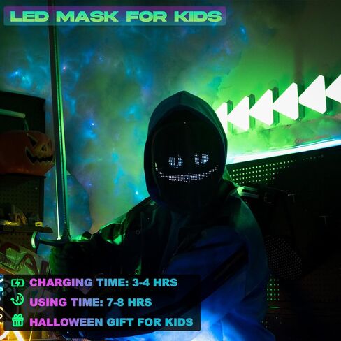 LED App Mask, “Cosplay Fever", Mask for Cosplay Costume Party, App Control Dress Up Idea Mask in Saudi Arabia