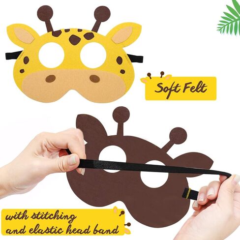 CiyvoLyeen Felt Animal Masks for Kids Safari Farm Forest Theme Party Favors in Kuwait