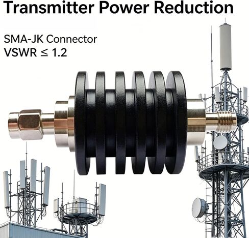 10db 10W SMA Attenuator Male to Female ，10 Watt fixed attenuator DC-3.0Ghz 50ohm (10dB) in Kuwait