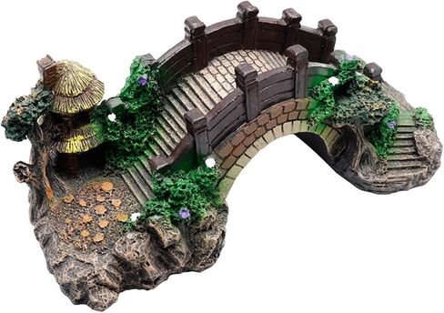Resin Arch Bridge Aquarium Ornament - Miniature Garden Decor for Fish Tank, Terrarium & Fairy Garden, Durable Artificial Bridge Model for Indoor/Outdoor Landscape Accessories in Kuwait