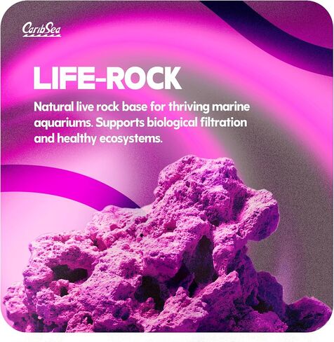 CaribSea LifeRock Base Rock - 40 lbs - Natural Aragonite Rock for Custom Aquascaping, Supports Marine & Reef Environments, Enhances Tank Stability in Kuwait