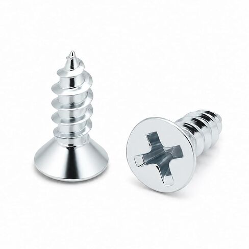 100 Qty #6 x 3/4" Flat Head Zinc Coated Phillips Head Wood Screws (BCP3) in Kuwait
