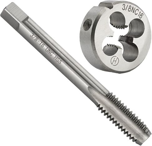 مجموعة الصنبور والقالب Aceteel 3/8"-32 UNEF HSS، 3/8 × 32 صنبور خيط آلة UNEF وخيط دائري UNEF يموت اليد اليمنى in Kuwait