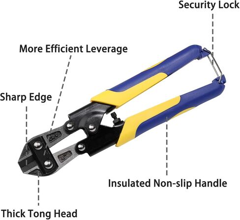 210mm Jewelry Making Chains Cutter，1-3mm Jewelry String Cutter with Bi-Material Ergonomic Handle Grip, Security Lock, Chrome Vanadium Steel Blade for Wire, Cables, Small Screws in Kuwait