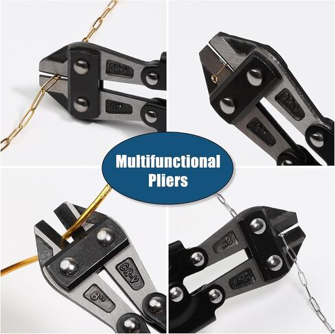 210mm Jewelry Making Chains Cutter，1-3mm Jewelry String Cutter with Bi-Material Ergonomic Handle Grip, Security Lock, Chrome Vanadium Steel Blade for Wire, Cables, Small Screws in Kuwait