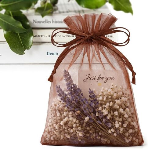 ANZNKU 50 Pack Organza Bags 4 x 6 inch White Small Gift Bag with Drawstring for Candy Jewelry Goodie Sachet Soap, Mesh Pouch Bulk for Wedding Party Favors Birthday Baby Bridal Shower & Graduation in Kuwait