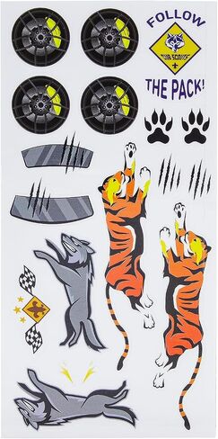 BSA Pinewood Derby Car Peel N' Stick Decal - Cub Scout Rank Animals Boy Scouts of America in Kuwait