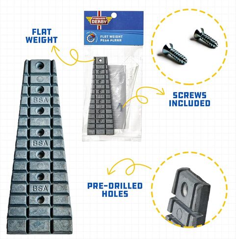 Pinewood Derby Flat Weights in Saudi Arabia
