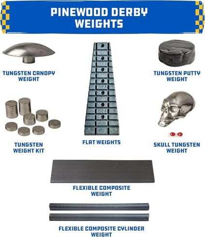 Pinewood Derby Flat Weights in Saudi Arabia