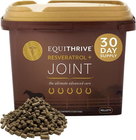 Equithrive Resveratrol Plus Joint Pellets for Horses, 1.65 lbs in Kuwait