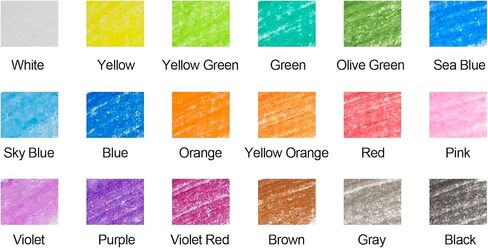 Madisi Crayon Bulk pack, Regular Size, 18 Colors, 900 Count in Kuwait
