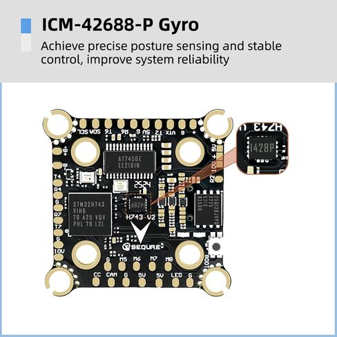 SEQURE H743 V2 8S FC Flight Controller for FPV Racing Drones in Saudi Arabia