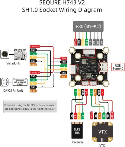 SEQURE H743 V2 8S FC Flight Controller for FPV Racing Drones in Saudi Arabia
