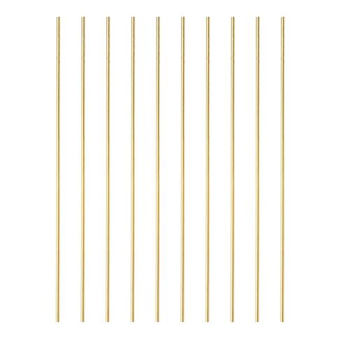 10 Pcs 2 mm Dia Brass Rod 6" Length Solid H62 Brass Round Bar for Models, Crafts, Repairs, Electrical in Kuwait