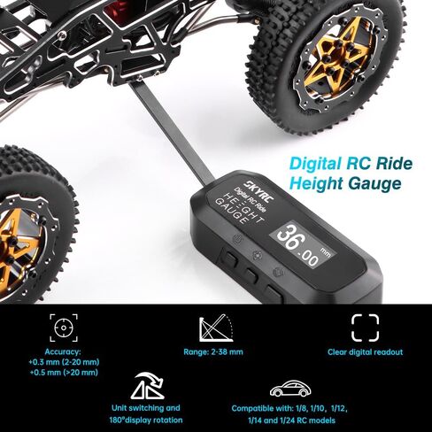 SKYRC Digital RC Ride Height Gauge, 2-38mm, 0.1mm Readout, RC Setup Tool in Kuwait