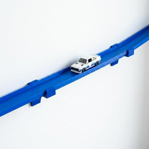 Wall Mount Brackets (8 Pack), Compatible with Hot Wheels Speed Snap Track – Modular Snap-Fit Wall-Mounted Track System for 1:64 Diecast Cars, Made in USA (Blue) in Kuwait