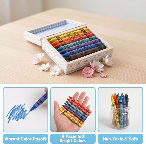 30 Boxes Bulk Crayons, 8 Color Crayon in Kuwait