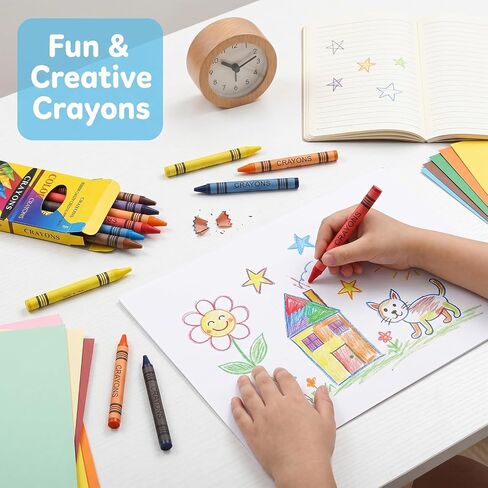 30 Boxes Bulk Crayons, 8 Color Crayon in Kuwait
