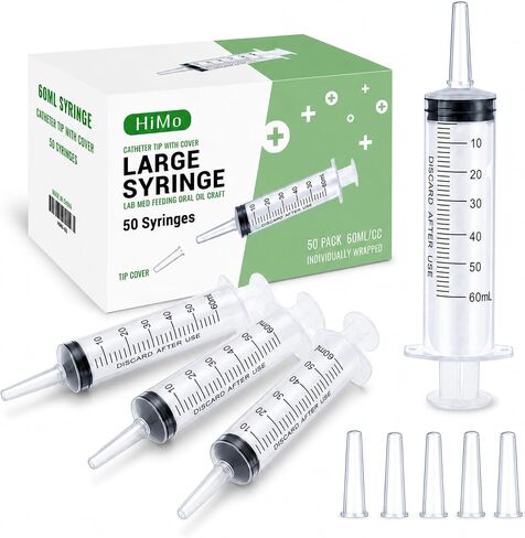 3ml Syringe for Liquid, Oral, Scientific Labs, Measurement, Dispensing, with Cap- 3 Pack 3ml Syringes in Kuwait