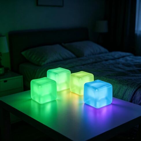 4 Stress Cube Glow in The Dark, Slow Rising Squishy Fidget Toys for Adults in Kuwait