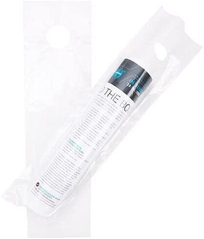 ClearBags 6 × 9 أكياس شماعات للأبواب (1000 كيس) لكوبونات عروض مقابض الأبواب، أكياس تعليق بولي بلاستيكية شفافة للبريد، أكياس الصحف مع شماعات للحماية من المطر والأوساخ والحشرات، DK3 in Kuwait