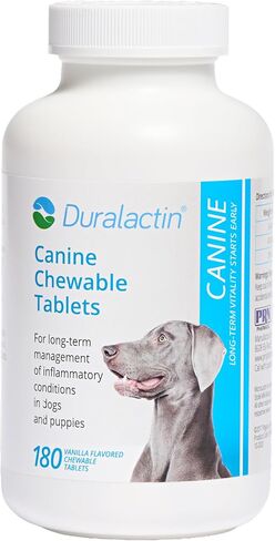 PRN Pharmacal Duralactin Canine Chewable Tablets, Vanilla, 60 Count in Saudi Arabia