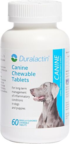 PRN Pharmacal Duralactin Canine Chewable Tablets, Vanilla, 60 Count in Kuwait