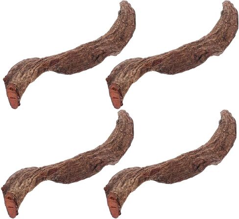 4pcs Reptile Branches Wood for Climbing, Terrarium Habitat Decoration in Kuwait