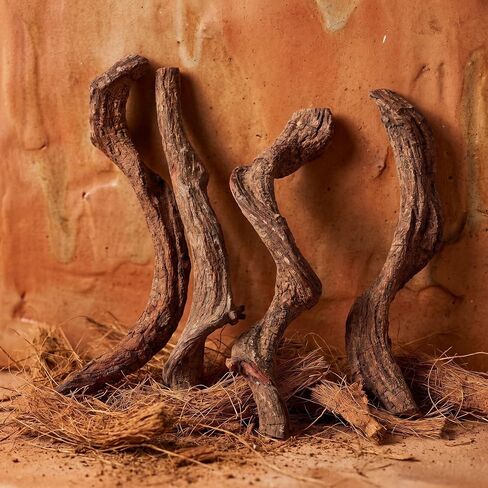 4pcs Reptile Branches Wood for Climbing, Terrarium Habitat Decoration in Kuwait
