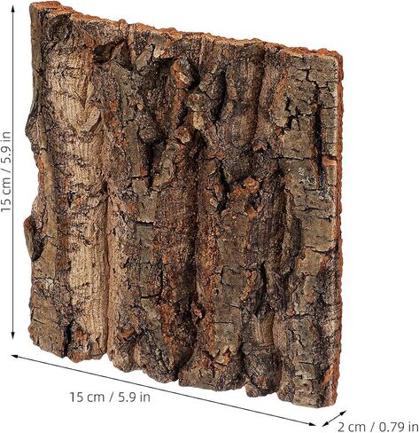 6pcs Cork Bark Background for Reptile Terrariums, Easy Clean 6x6 Wood in Kuwait