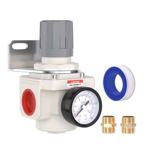 AIROE 1/4" NPT Air Pressure Regulator,Compressed Air System,Mini Air Regulator AR3000-02,0-150 PSI Gauge in Kuwait