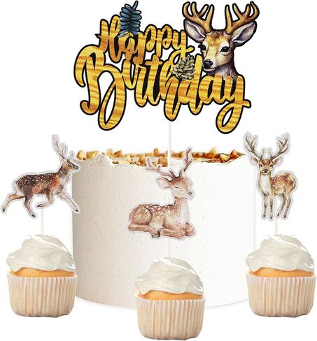 Dance King Happy Birthday Cake Topper, 4pcs Jazz Dancers Cake Decor in Saudi Arabia