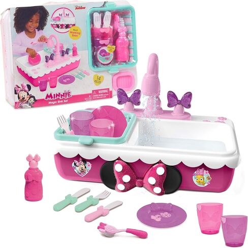 Minnie's Happy Helpers Magic Sink Set, Pretend Play Working Sink in Kuwait