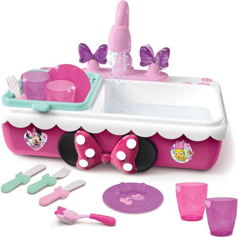 Minnie's Happy Helpers Magic Sink Set, Pretend Play Working Sink in Kuwait